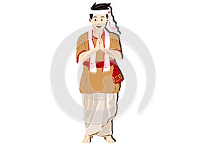 Assamese male traditional attire