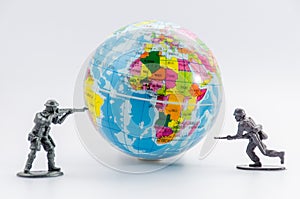 Assassinate of mini plastic Soldier toy
