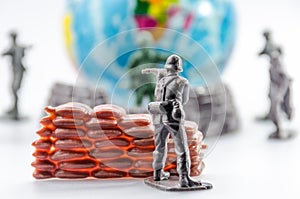 Assassinate of mini plastic Soldier toy