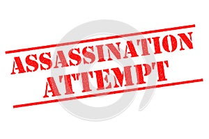 ASSASSINATION ATTEMPT Rubber Stamp photo