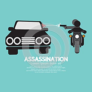 Assassination Shooting From The Motorcycle photo
