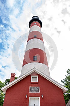 Assateague Light is the 142-foot-tall lighthouse