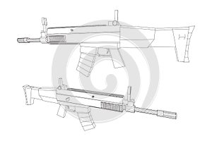 Assault automatic fire rifle photo