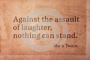 assault of laughter Twain