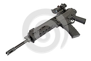 Assault rifle with folding stock