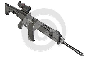 Assault rifle isolated