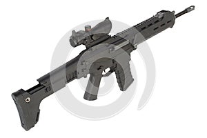 Assault rifle isolated