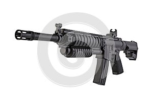 Assault rifle isolated on white background