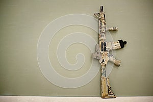 Assault Rifle, painted in sand color.