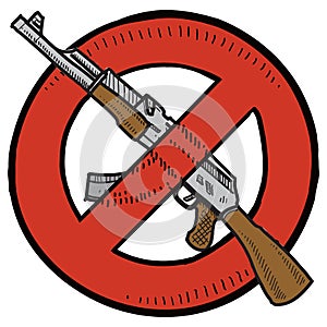 Assault weapons ban sketch