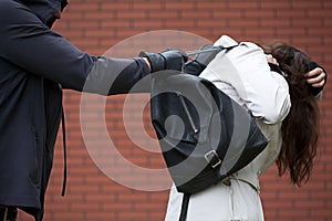 Assaulting a student photo