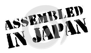 Assembled in Japan rubber stamp