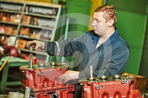 Assembler worker at tool workshop