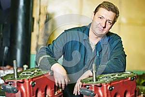 Assembler worker at tool workshop