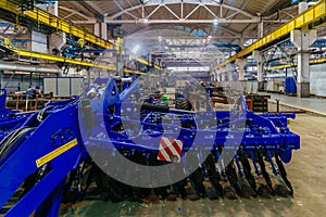 Assembling of agricultural disc cultivator in factory
