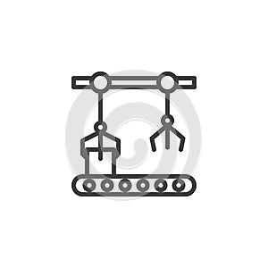 Assembly automatic production line icon