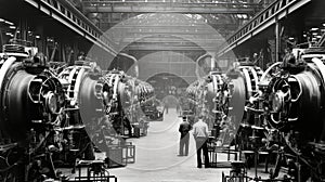 assembly engine aircraft manufacturing