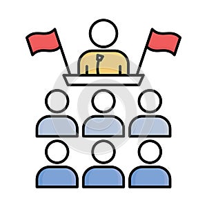 Assembly fill inside vector icon which can easily modify or edit