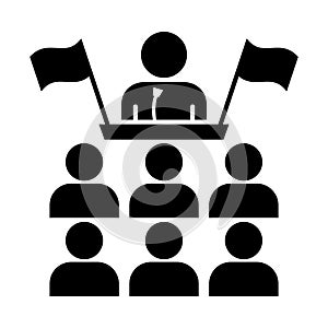 Assembly Glyph Style vector icon which can easily modify or edit