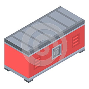 Assembly line icon, isometric style