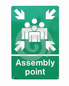 Assembly point sign