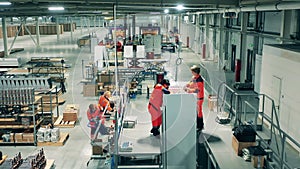 Assembly of refrigerators carried out by female technicians