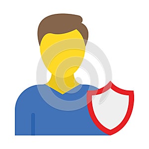 Assent man, compliance officer Vector Icon which can easily modify