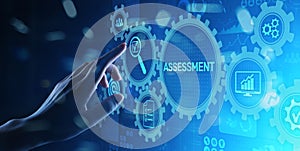 Assessment analysis Business analytics evaluation measure technology concept