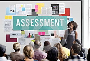 Assessment Audit Analysis Measure Examination Concept