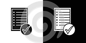 assessment icon Flat vector set outline