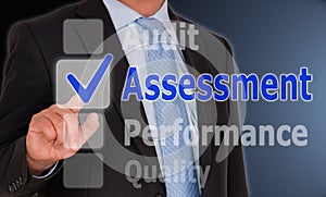Assessment - Manager with touchscreen and text