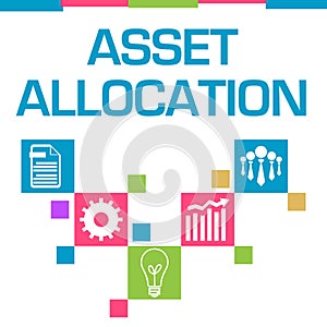 Asset Allocation Colorful Squares Symbols