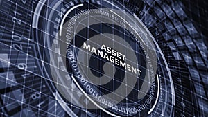 Asset management. Business, Technology, Internet and network concept