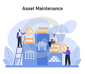 Asset Preservation concept. Maintaining an even distribution of assets