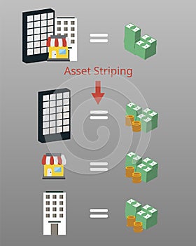 Asset stripping is the process of buying an undervalued company with the intent of selling off its assets to generate a profit for