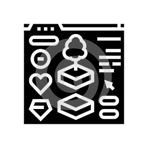 assets game development glyph icon vector illustration