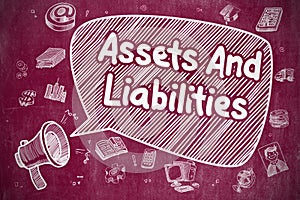 Assets And Liabilities - Business Concept. photo
