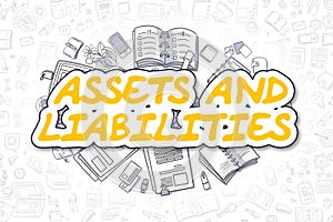 Assets And Liabilities - Business Concept. photo