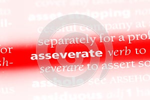 asseverate