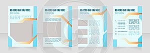 Assigning resources in project management blank brochure design photo