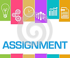 Assignment Colorful Stripes Symbols