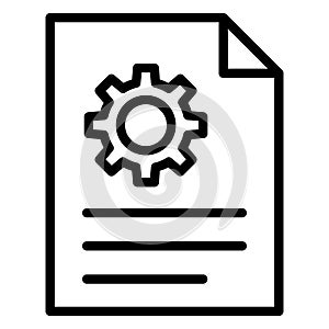 Assignment, management Vector icon which can easily modify