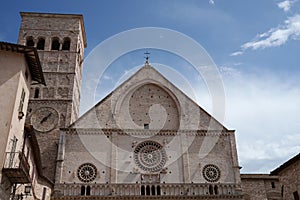 Assisi, historic city of Umbria, Italy: San Rufino church