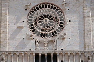 Assisi, historic city of Umbria, Italy: San Rufino church