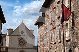 Assisi, historic city of Umbria, Italy: San Rufino church