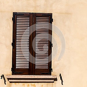 Medieval wall window