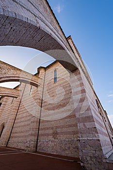 Assisi, Perugia, Umbria. Basilica of Santa Chiara