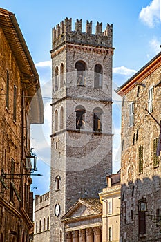 Assisi, Umbria, Italy - tower Torre del Popolo