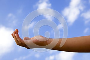 Assistance requesting hand