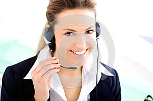 Assistant with headset